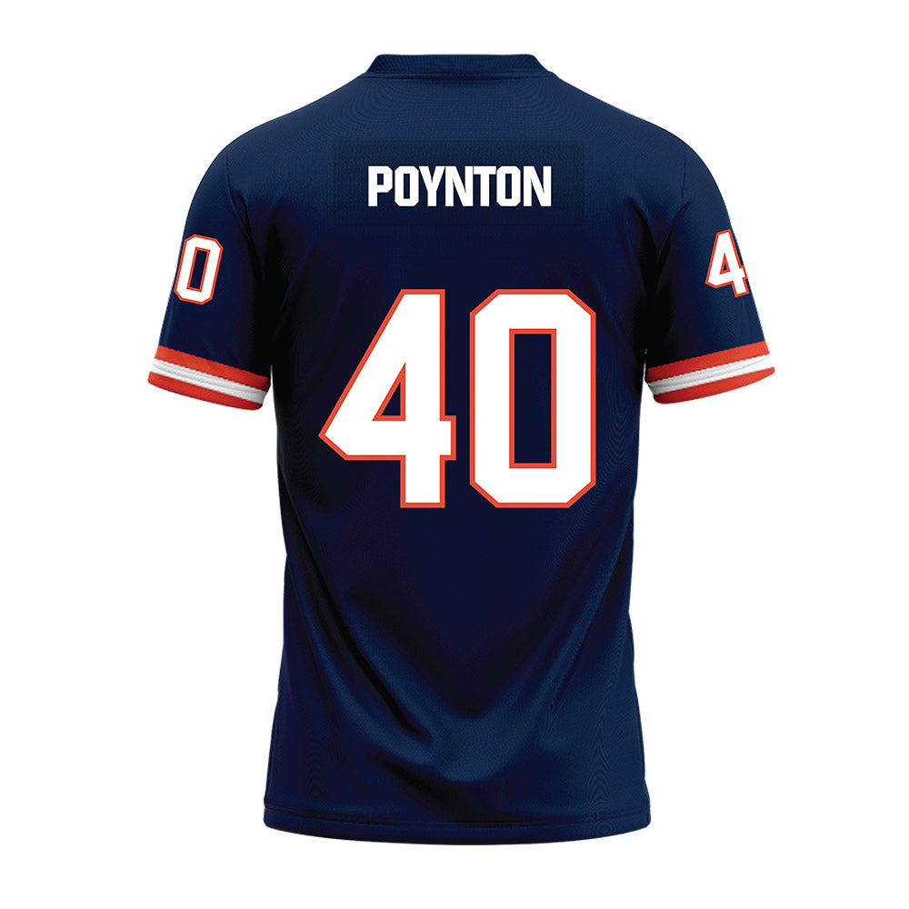 Illinois - NCAA Football : Ronan Poynton - Blue Premium Football Jersey