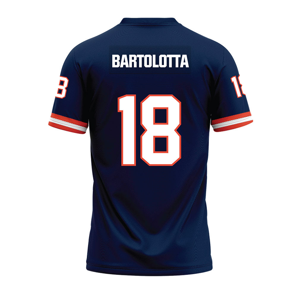 Illinois - NCAA Football : Michael Bartolotta - Blue Premium Football Jersey