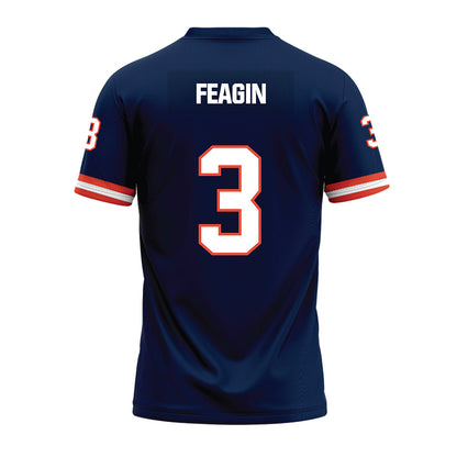 Illinois - NCAA Football : Kaden Feagin - Blue Premium Football Jersey