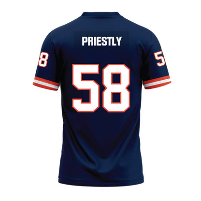 Illinois - NCAA Football : Melvin Priestly - Blue Premium Football Jersey