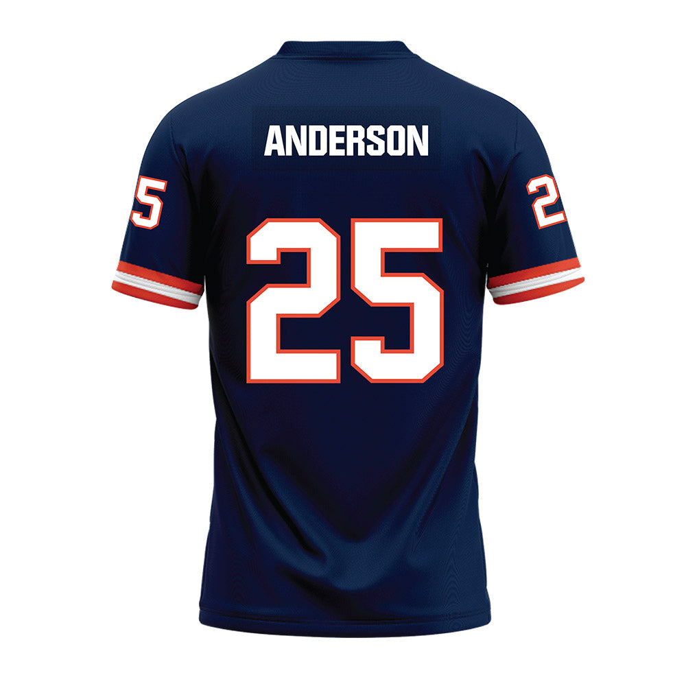 Illinois - NCAA Football : Jordan Anderson - Blue Premium Football Jersey