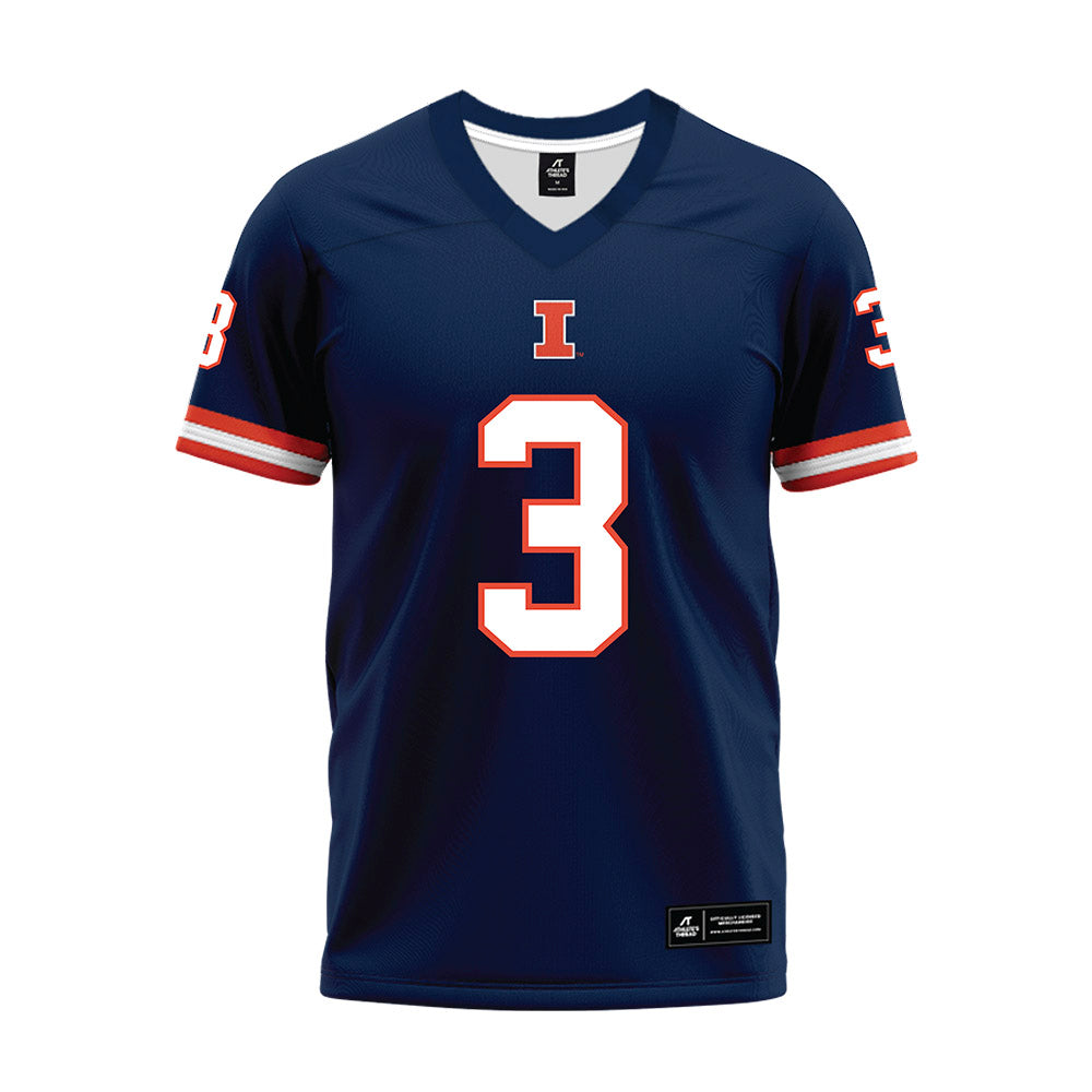 Illinois - NCAA Football : Alec Bryant - Blue Premium Football Jersey