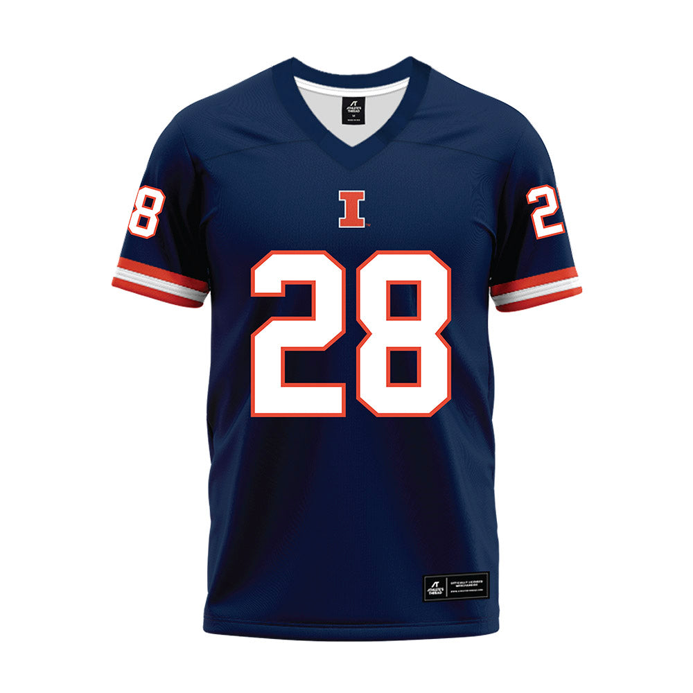 Illinois - NCAA Football : Dylan Rosiek - Blue Premium Football Jersey