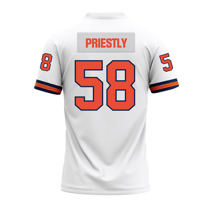 Illinois - NCAA Football : Melvin Priestly - White Premium Football Jersey