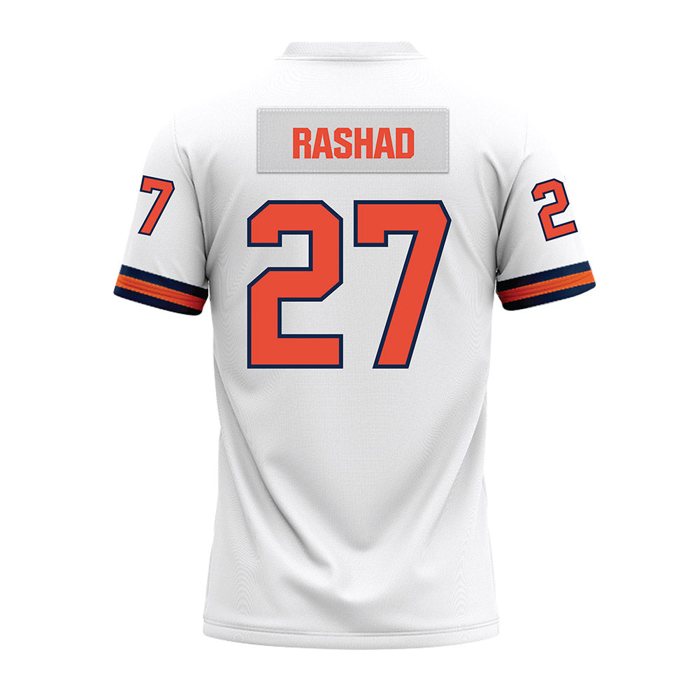 Illinois - NCAA Football : Corey Rashad - White Premium Football Jersey-1
