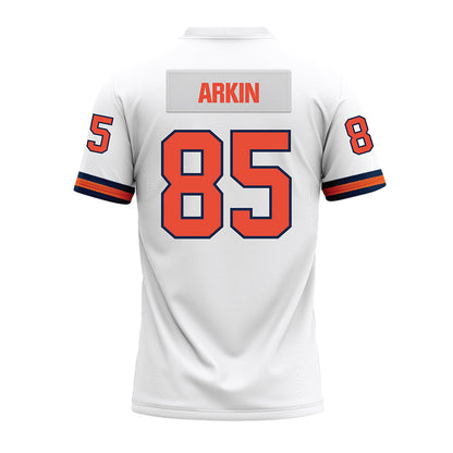 Illinois - NCAA Football : Tanner Arkin - White Premium Football Jersey-1