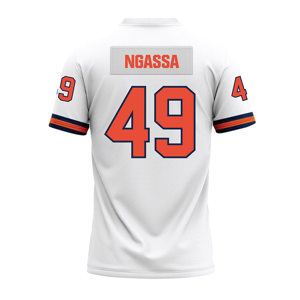 Illinois - NCAA Football : Harrysson Ngassa - White Premium Football Jersey