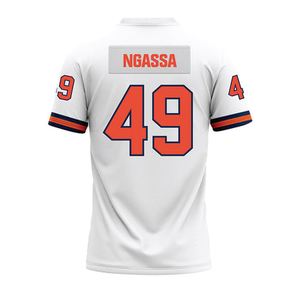 Illinois - NCAA Football : Harrysson Ngassa - White Premium Football Jersey