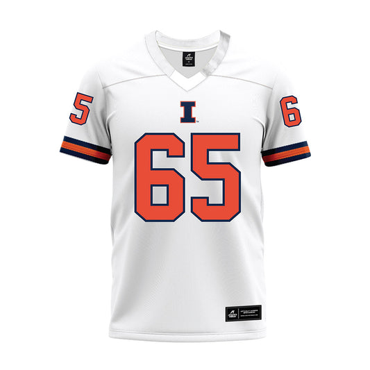 Illinois - NCAA Football : Kellen Francis - White Premium Football Jersey