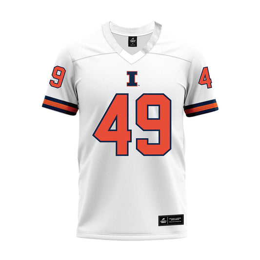 Illinois - NCAA Football : Harrysson Ngassa - White Premium Football Jersey