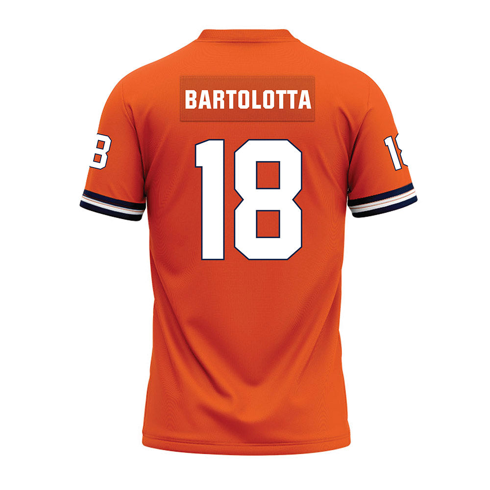 Illinois - NCAA Football : Michael Bartolotta - Orange Premium Football Jersey