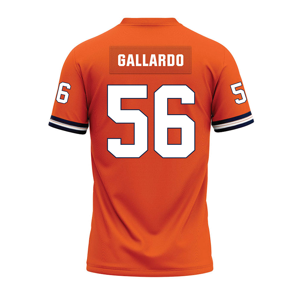 Illinois - NCAA Football : Guillermo Gallardo - Orange Premium Football Jersey