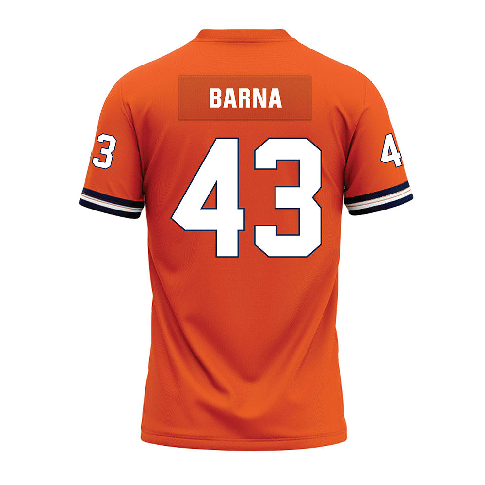 Illinois - NCAA Football : Joe Barna - Orange Premium Football Jersey-1