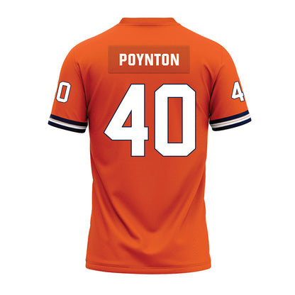 Illinois - NCAA Football : Ronan Poynton - Orange Premium Football Jersey