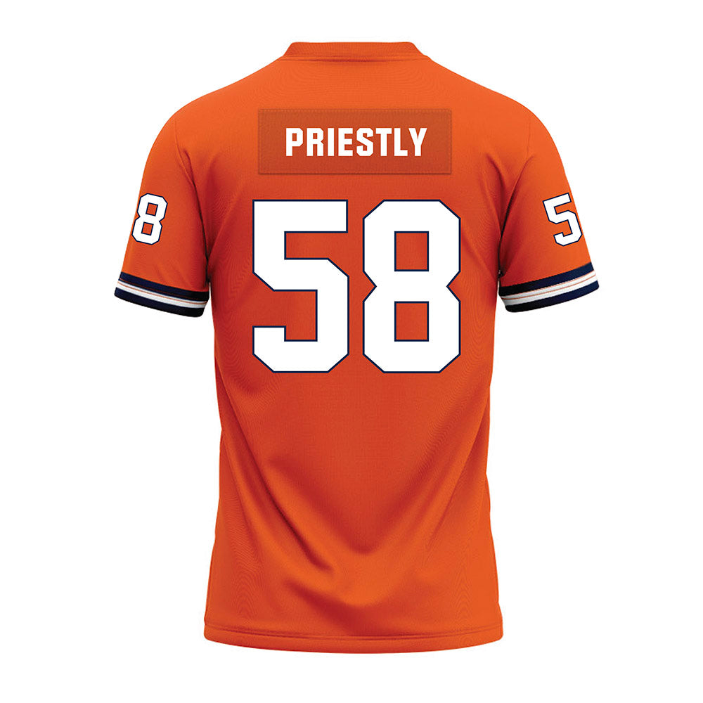 Illinois - NCAA Football : Melvin Priestly - Orange Premium Football Jersey