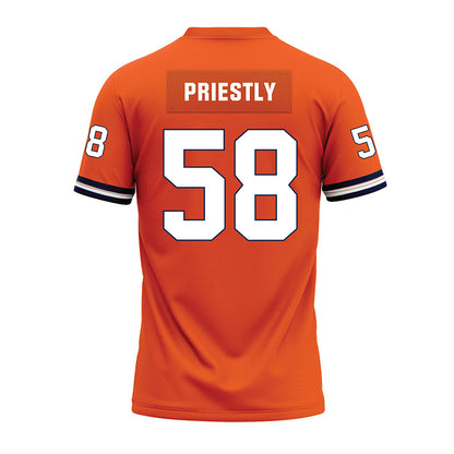 Illinois - NCAA Football : Melvin Priestly - Orange Premium Football Jersey