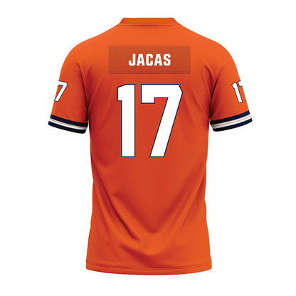 Illinois - NCAA Football : Gabe Jacas - Orange Premium Football Jersey