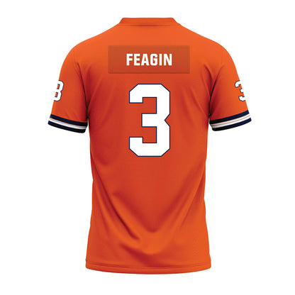 Illinois - NCAA Football : Kaden Feagin - Orange Premium Football Jersey