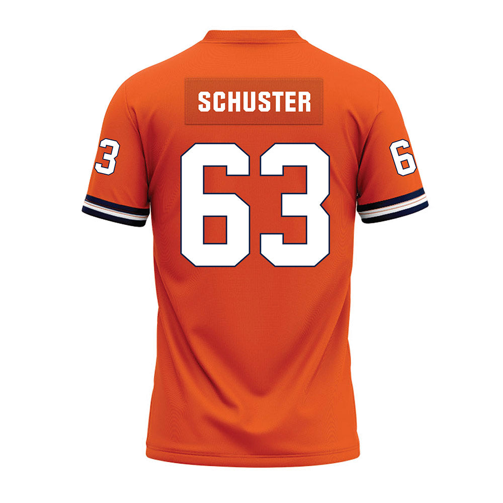 Illinois - NCAA Football : Dezmond Schuster - Orange Premium Football Jersey-1