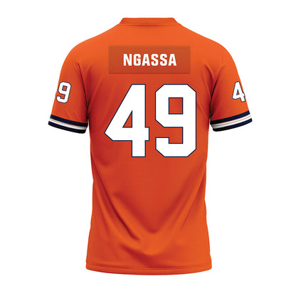 Illinois - NCAA Football : Harrysson Ngassa - Orange Premium Football Jersey