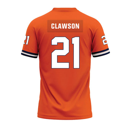 Illinois - NCAA Football : Ben Clawson - Orange Premium Football Jersey