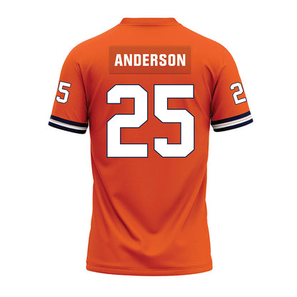 Illinois - NCAA Football : Jordan Anderson - Orange Premium Football Jersey