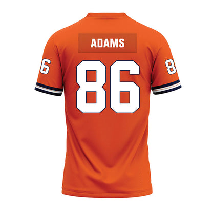 Illinois - NCAA Football : Weston Adams - Orange Premium Football Jersey