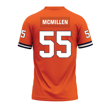 Illinois - NCAA Football : TJ McMillen - Orange Premium Football Jersey