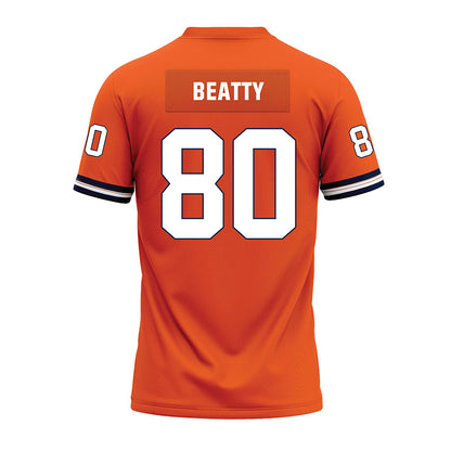 Illinois - NCAA Football : Hank Beatty - Orange Premium Football Jersey