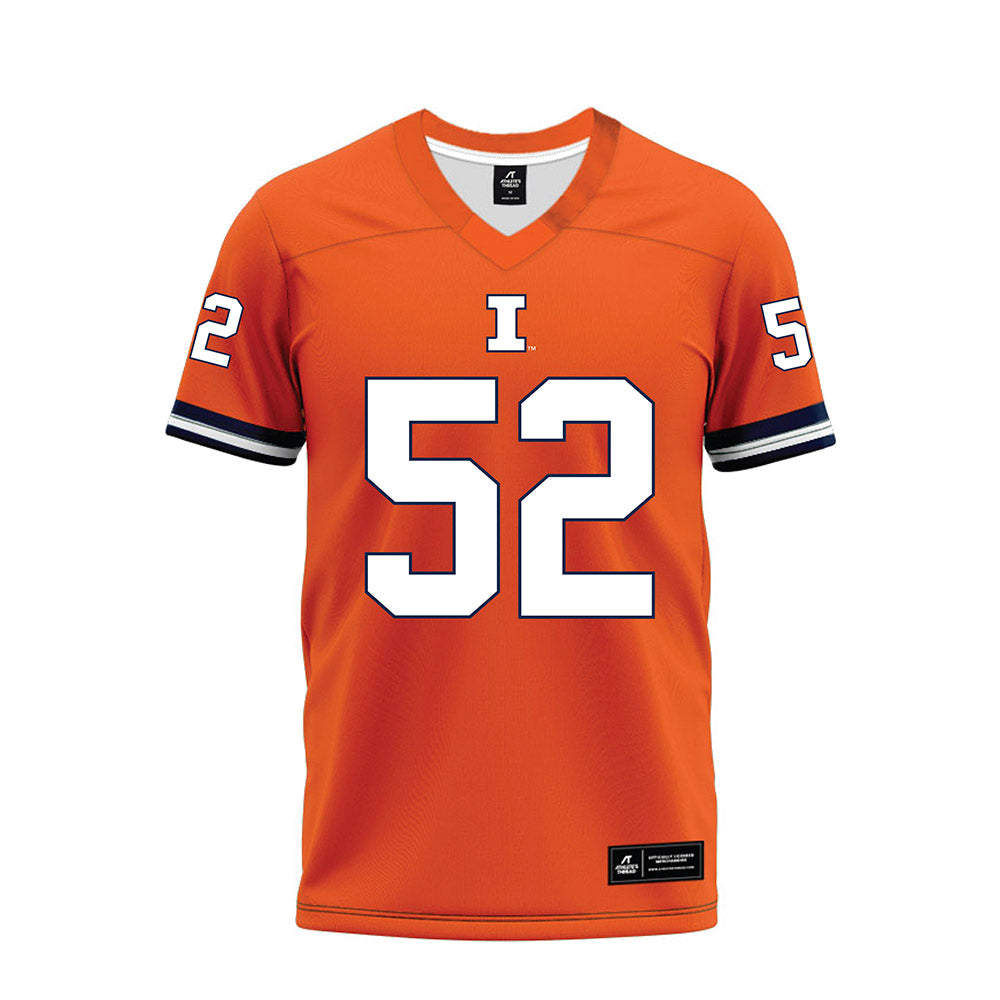 Illinois - NCAA Football : Patrick Mahoney III - Orange Premium Football Jersey