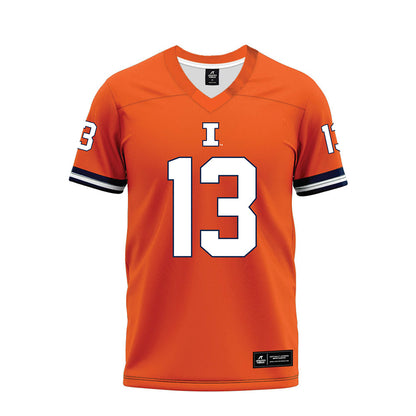 Illinois - NCAA Football : Pat Bryant - Orange Premium Football Jersey