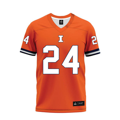 Illinois - NCAA Football : Vernon Woodward - Orange Premium Football Jersey