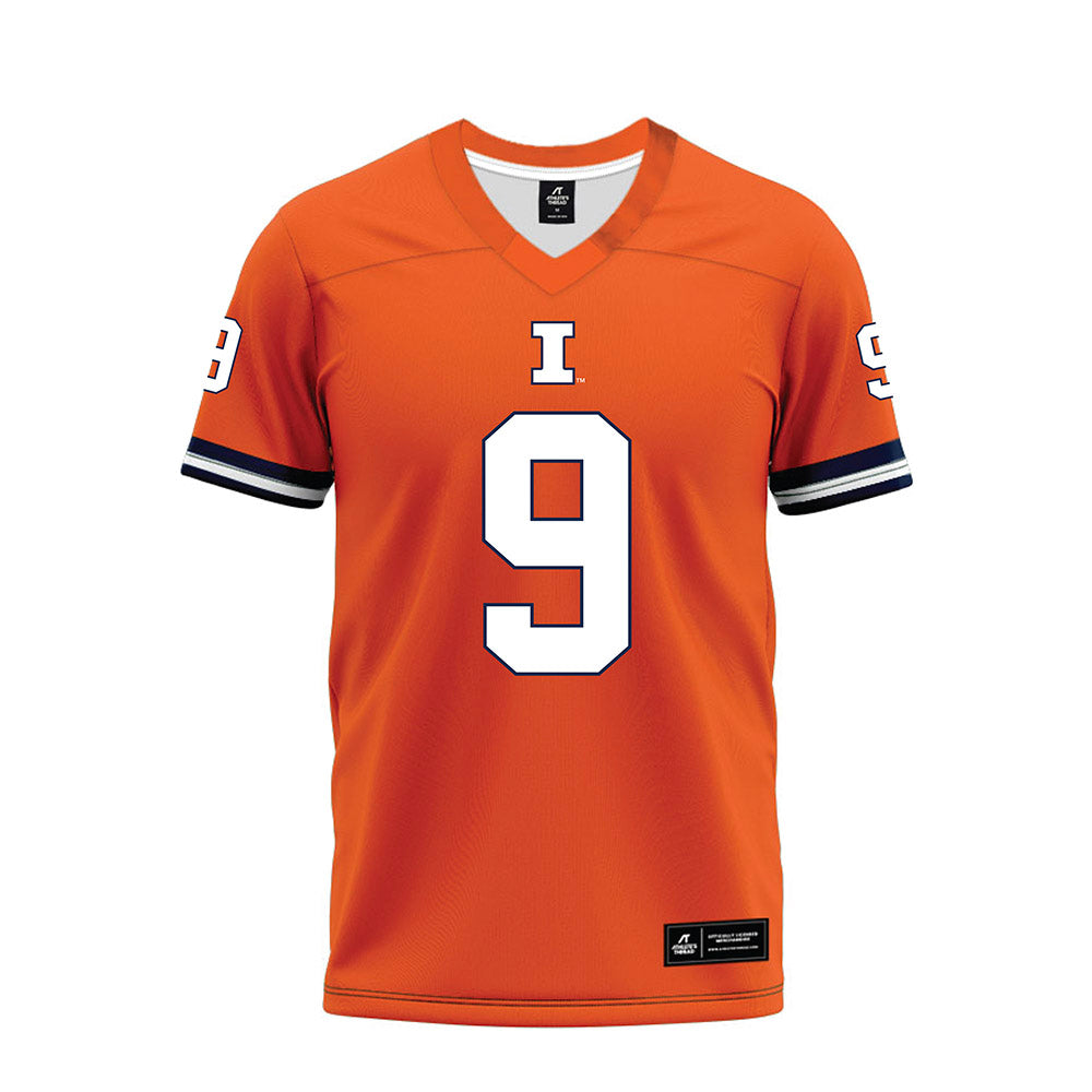 Illinois - NCAA Football : Luke Altmyer - Orange Premium Football Jersey