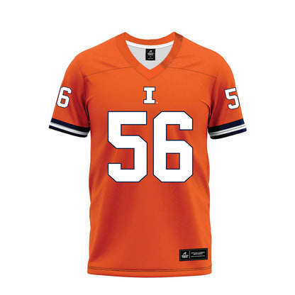 Illinois - NCAA Football : Guillermo Gallardo - Orange Premium Football Jersey