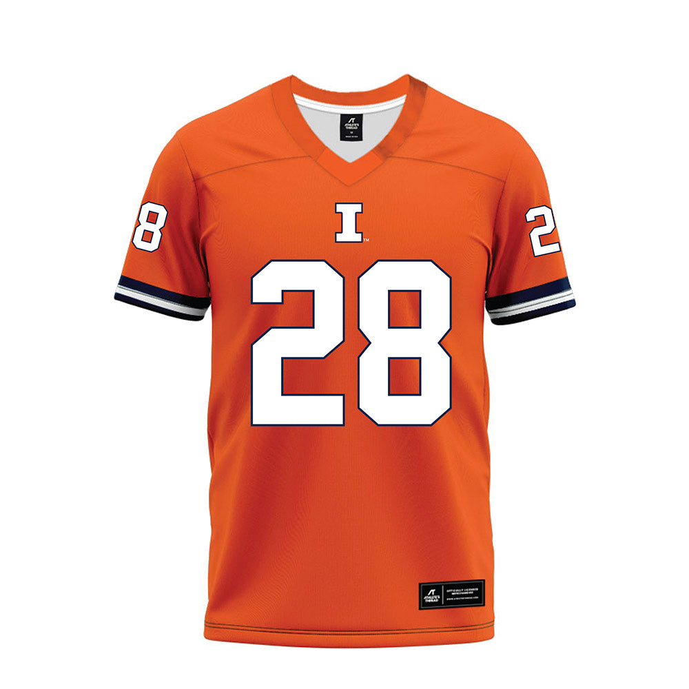 Illinois - NCAA Football : Dylan Rosiek - Orange Premium Football Jersey