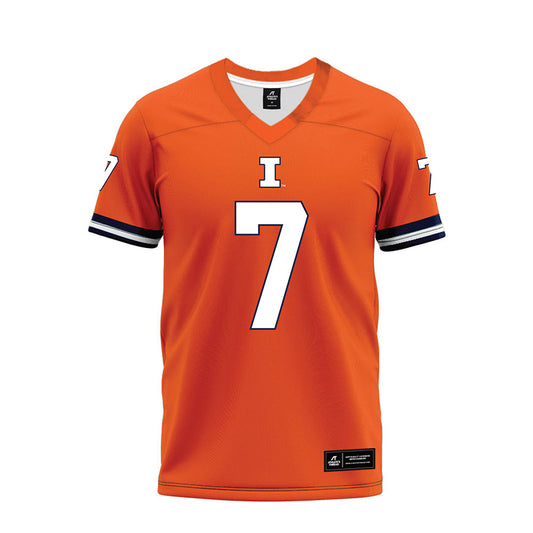 Illinois - NCAA Football : Alexander Capka-Jones - Orange Premium Football Jersey-0