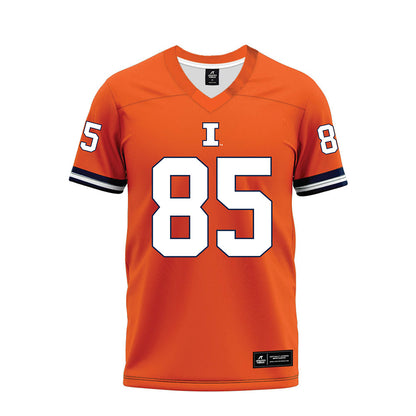 Illinois - NCAA Football : Tanner Arkin - Orange Premium Football Jersey-0