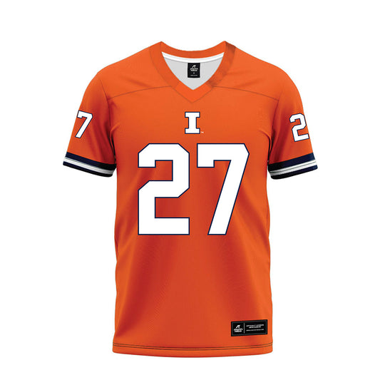 Illinois - NCAA Football : Corey Rashad - Orange Premium Football Jersey-0