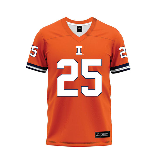 Illinois - NCAA Football : Jordan Anderson - Orange Premium Football Jersey