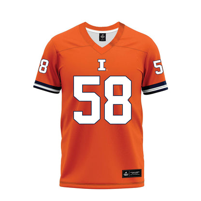 Illinois - NCAA Football : Melvin Priestly - Orange Premium Football Jersey