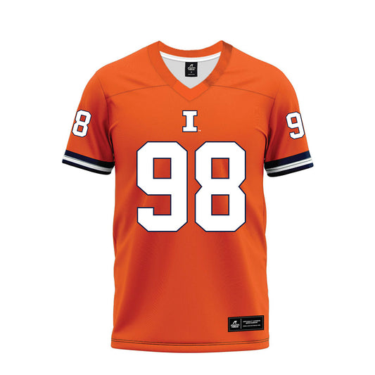 Illinois - NCAA Football : Fabrizio Pinton - Orange Premium Football Jersey