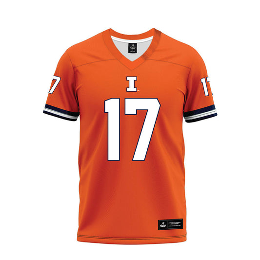 Illinois - NCAA Football : Gabe Jacas - Orange Premium Football Jersey