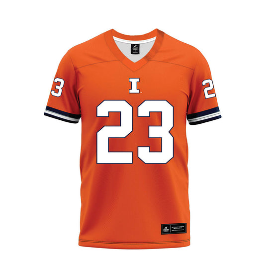 Illinois - NCAA Football : TeRah Edwards - Orange Premium Football Jersey