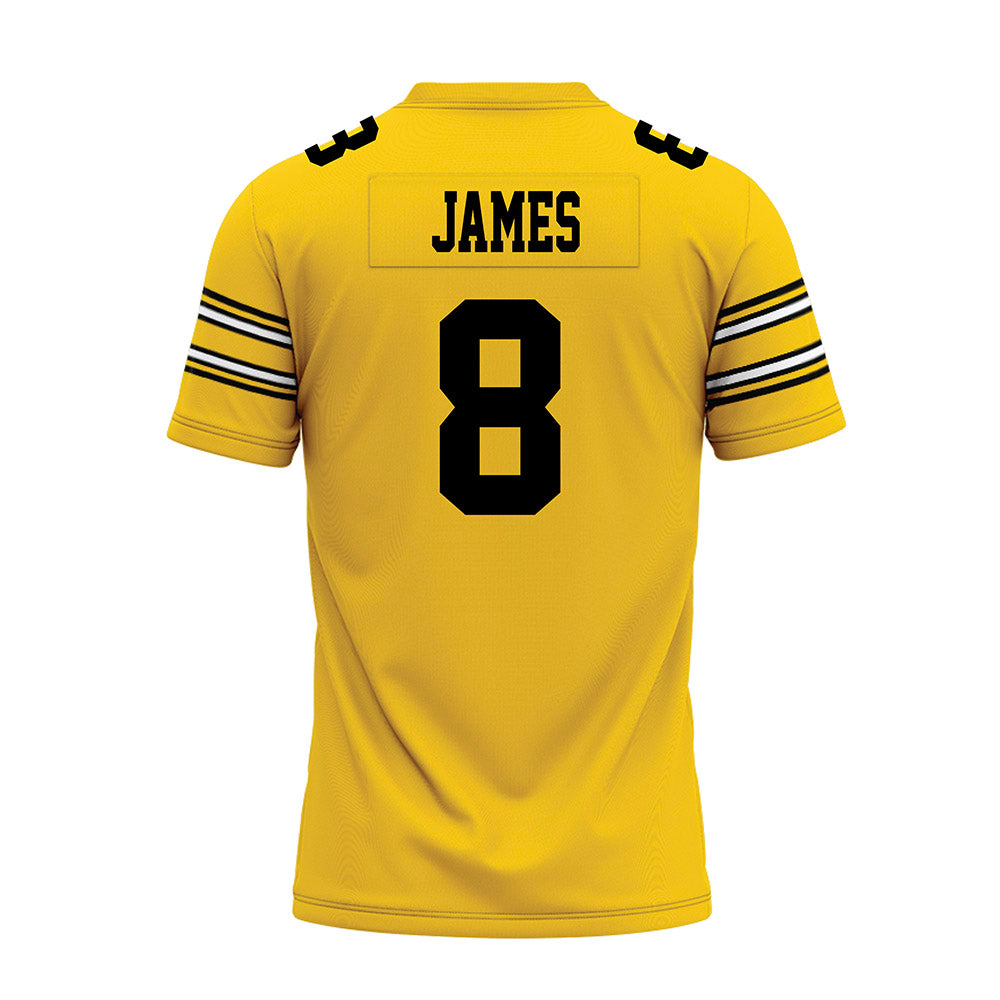 Iowa - NCAA Football : Evan James - Gold Football Jersey-1