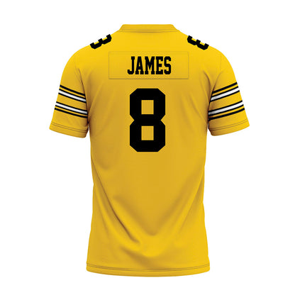 Iowa - NCAA Football : Evan James - Gold Football Jersey-1