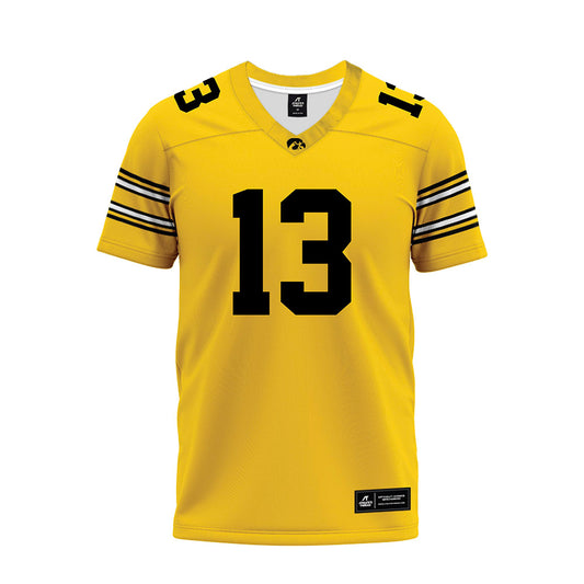Iowa - NCAA Football : Terrence Smith - Gold Football Jersey-0