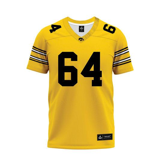 Iowa - NCAA Football : Leighton Jones - Gold Football Jersey-0