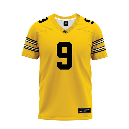 Iowa - NCAA Football : Hank Brown - Gold Football Jersey-0