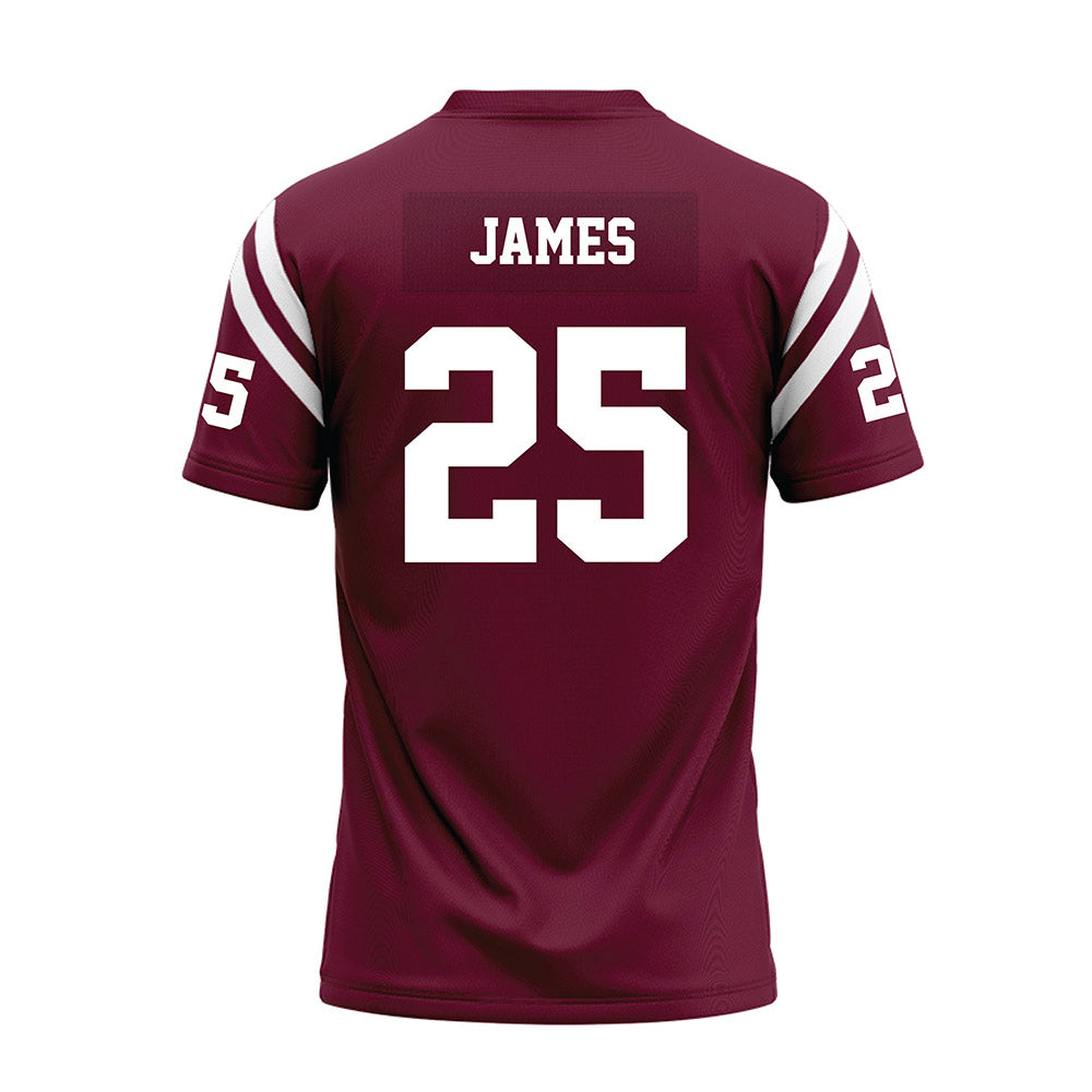 Fordham - NCAA Football : Jamell James - Burgundy Football Jersey-1