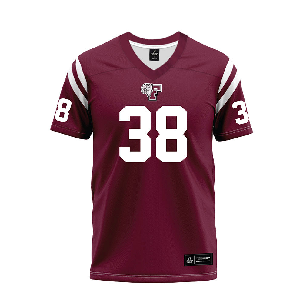Fordham - NCAA Football : Alex Fiala - Burgundy Football Jersey-0